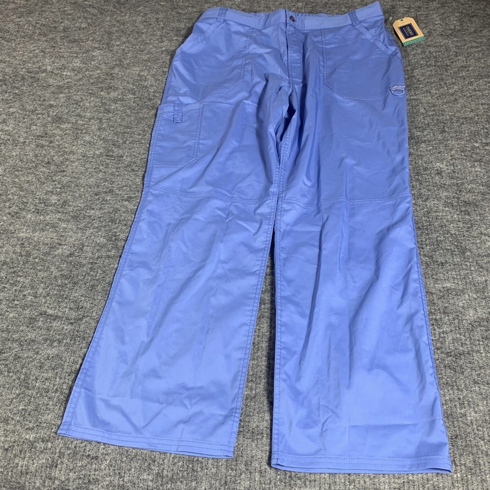 Cherokee Pants Mens Extra‎ Large Blue Scrubs Bottoms Revolution Nurse Workwear